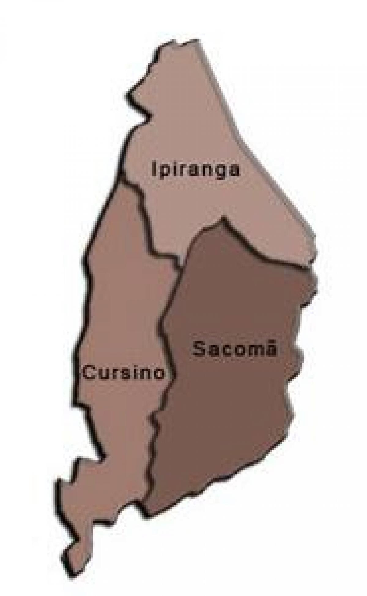 Kat jeyografik nan Ipiranga sub-prefecture