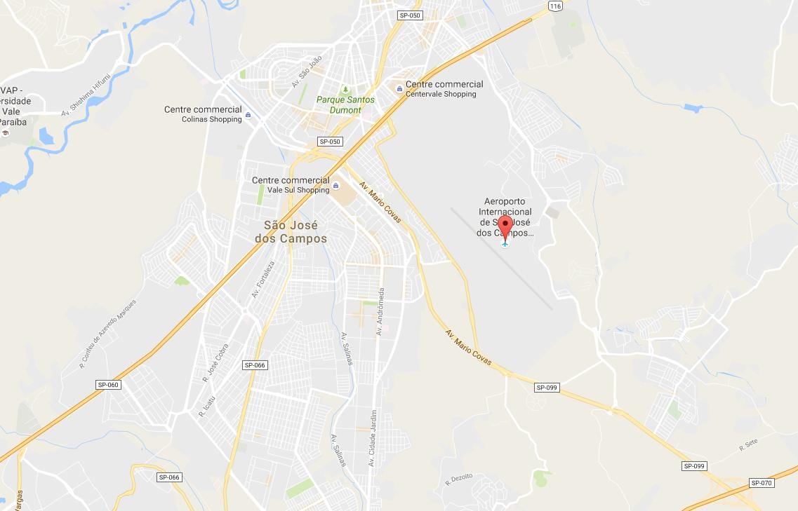 Kat jeyografik nan ayewopò entènasyonal Sao Jose dos Campos