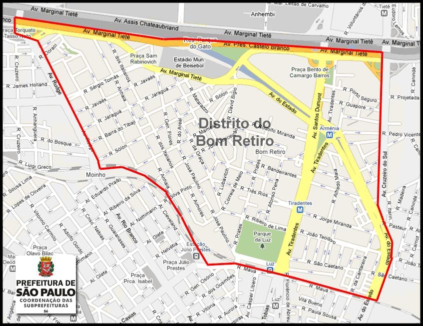 Kat jeyografik nan Bom Retiro São Paulo