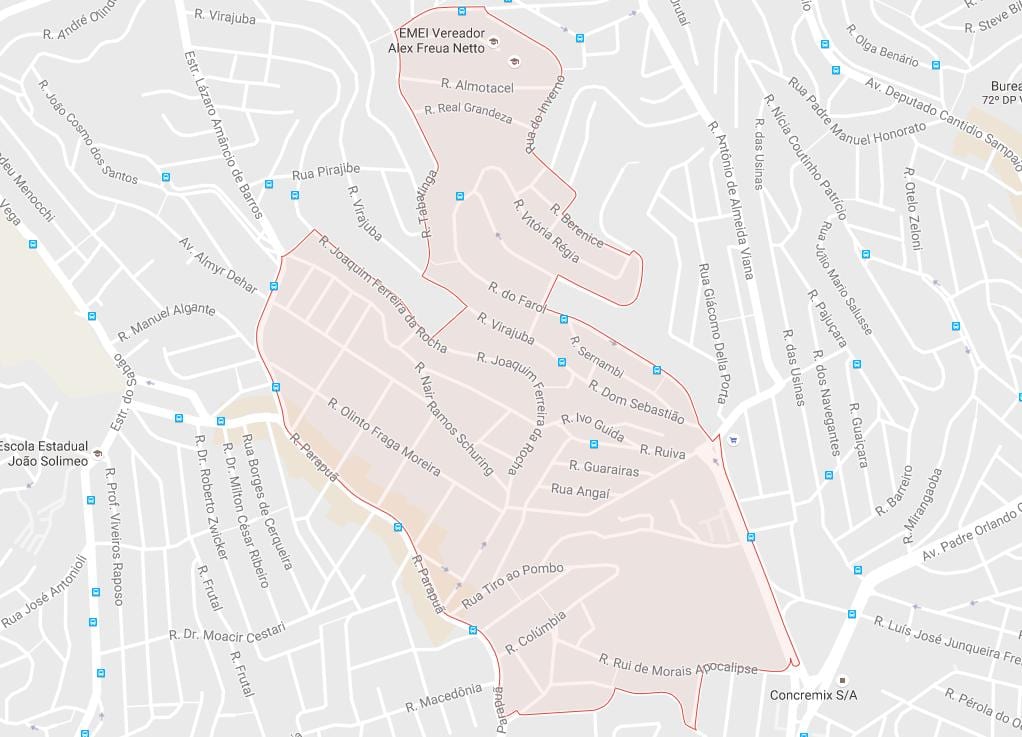 Kat jeyografik nan Brasilândia São Paulo