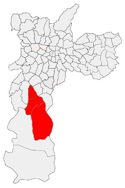 Kat jeyografik nan Capela fè Socorro sub-prefecture São Paulo