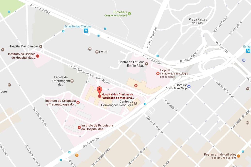 Kat jeyografik nan Clínicas lopital