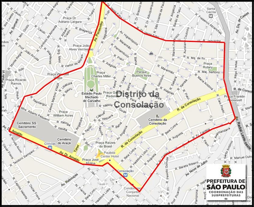 Kat jeyografik nan Consolação São Paulo