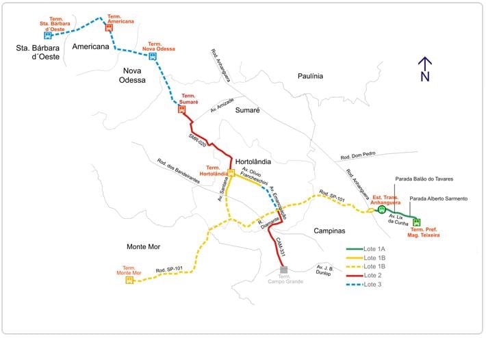 Kat jeyografik nan corredor metropolitano Biléo Soares