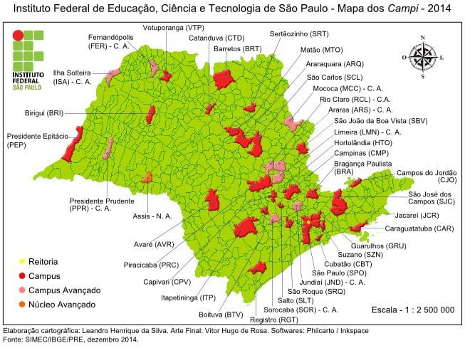 Kat jeyografik nan enstiti Federal la nan São Paulo - IFSP