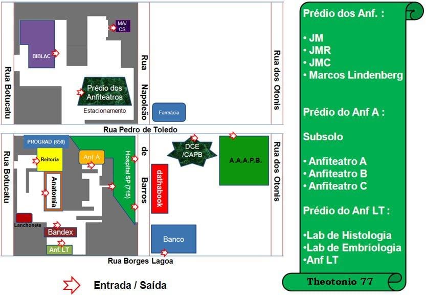 Kat jeyografik nan federal inivèsite a nan São Paulo - UNIFESP