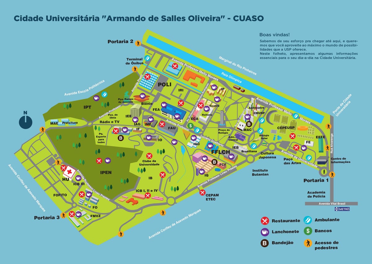 Kat jeyografik nan inivèsite Armando de Salles Oliveira - CUASO