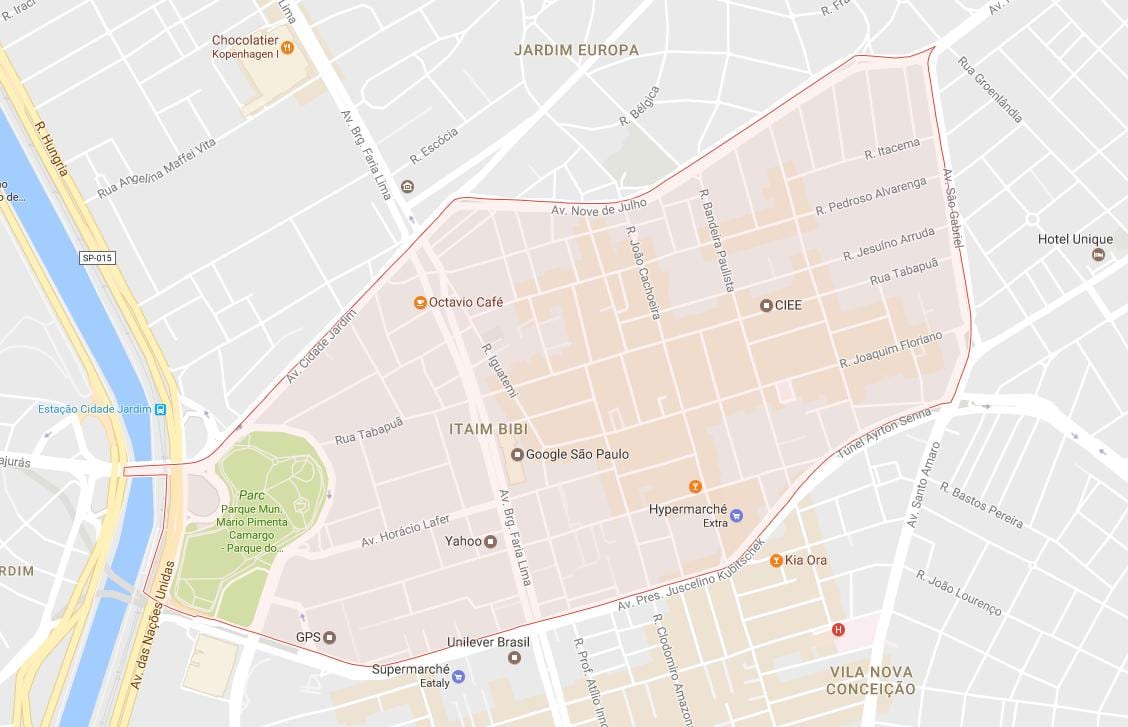 Kat jeyografik nan Itaim Bibi São Paulo