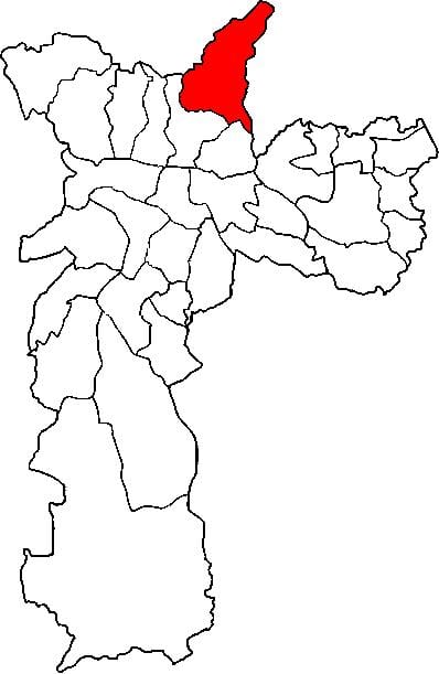 Kat jeyografik nan Jaçanã-Tremembé sub-prefecture São Paulo