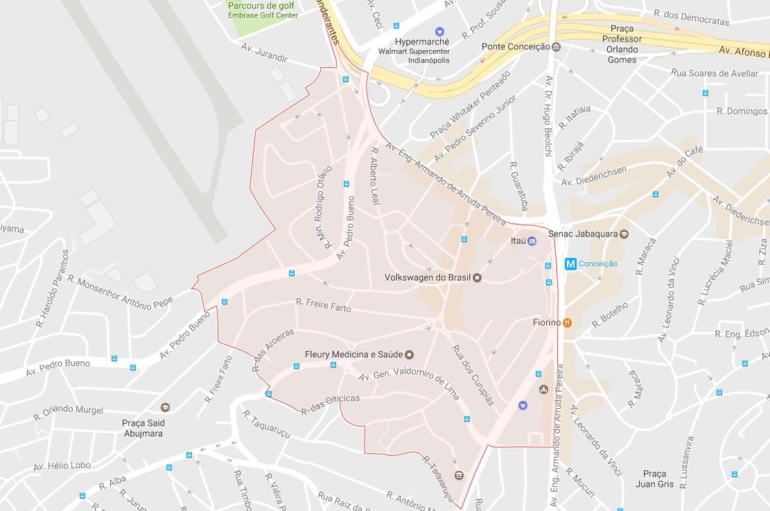 Kat jeyografik nan Jabaquara São Paulo