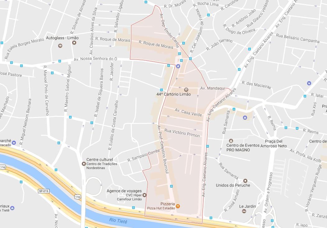 Kat jeyografik nan Limão São Paulo