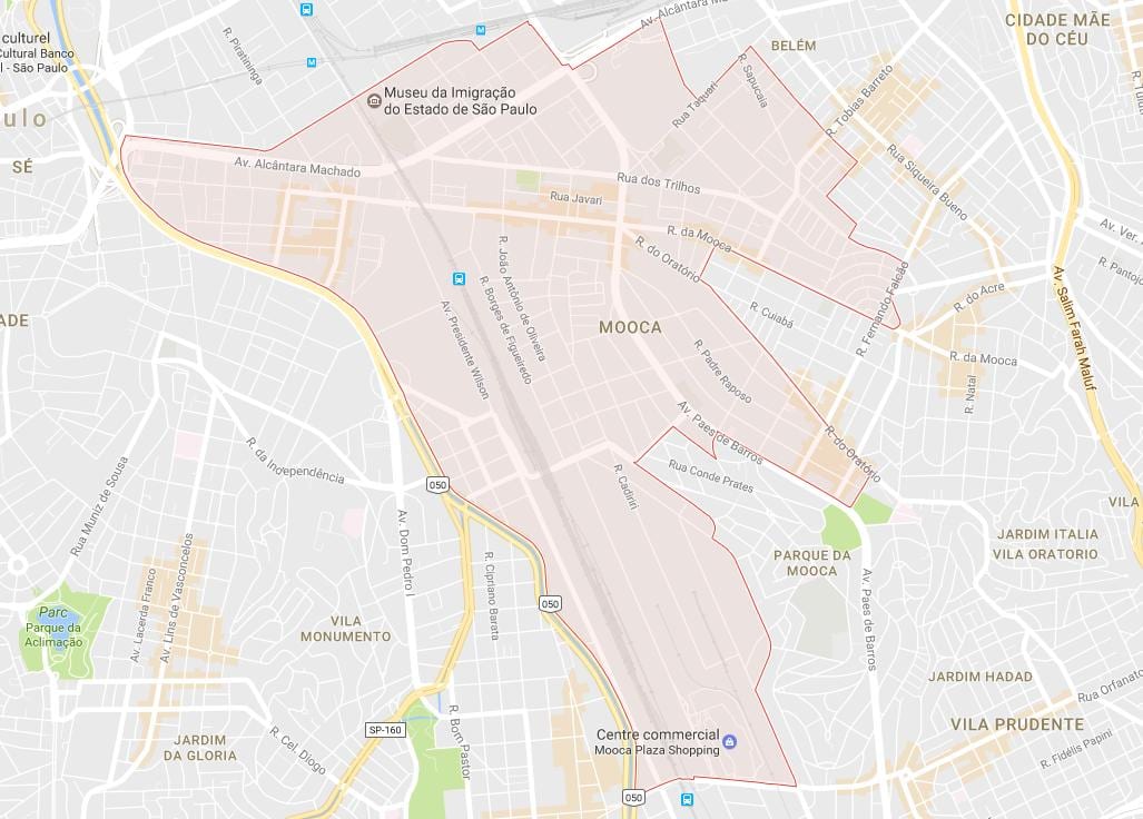 Kat jeyografik nan Mooca São Paulo
