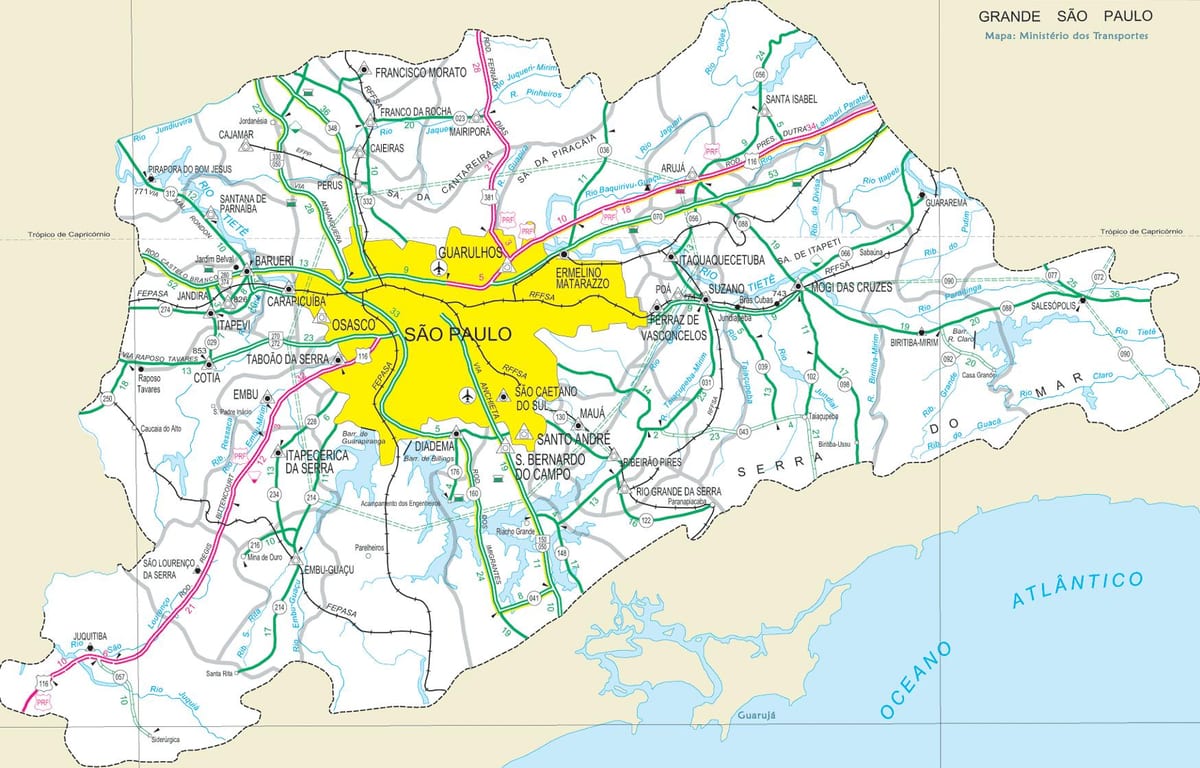 Kat jeyografik nan wout katye yo nan Sao Paulo