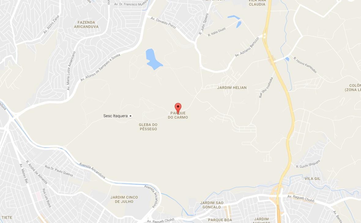 Kat jeyografik nan Parque a fè Carmo São Paulo