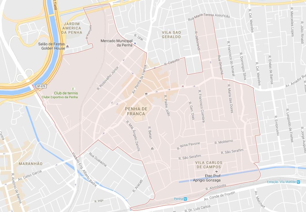 Kat jeyografik nan Penha São Paulo