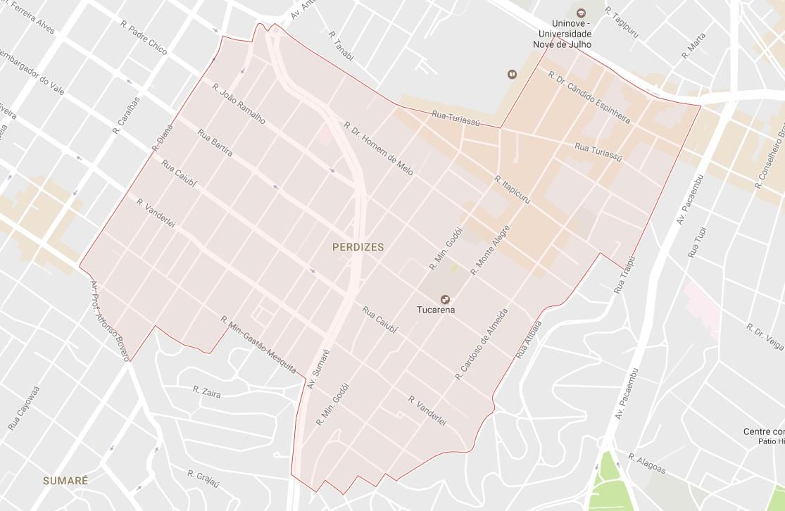 Kat jeyografik nan Perdizes São Paulo