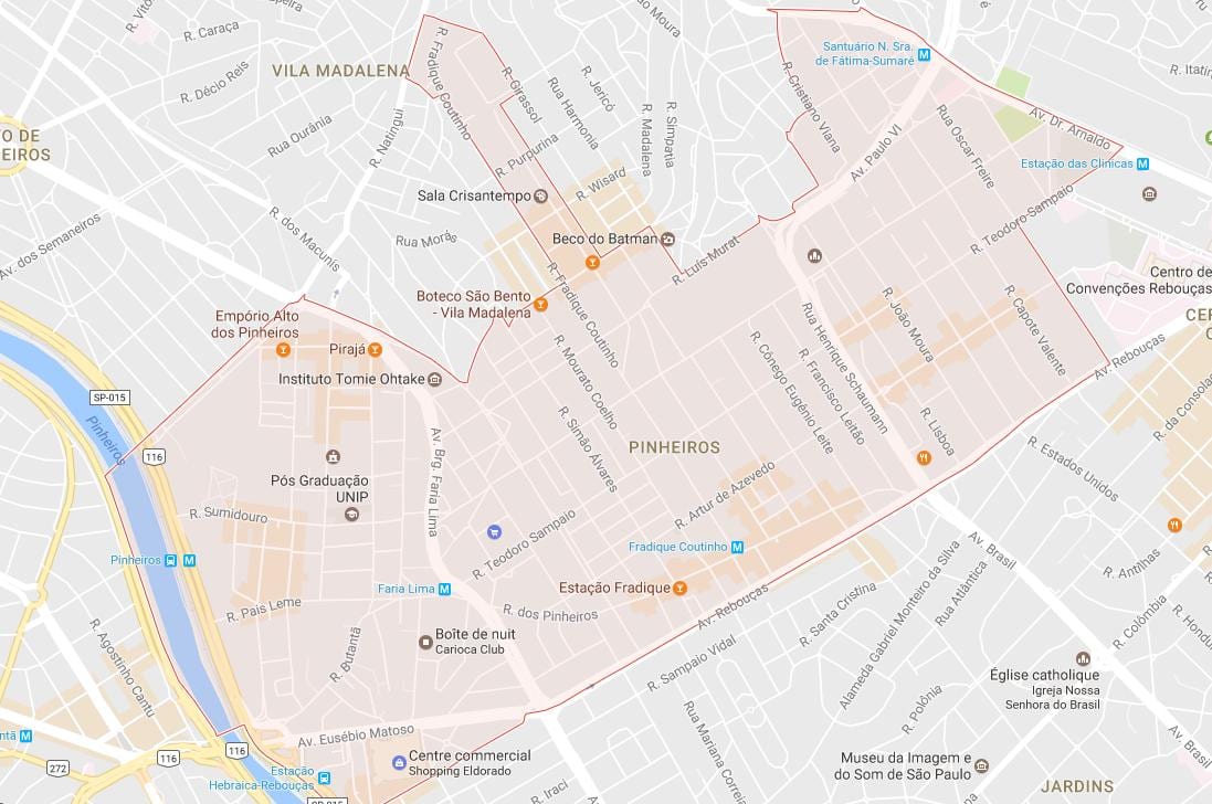 Kat jeyografik nan Pinheiros São Paulo