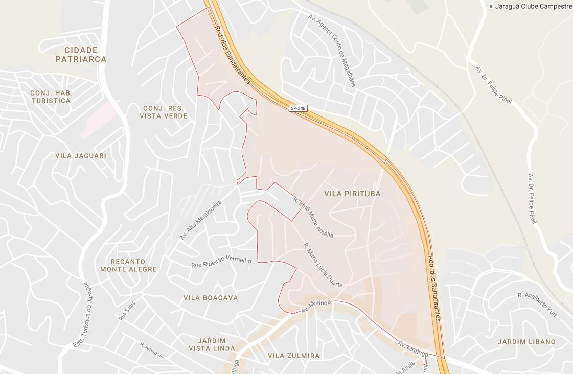 Kat jeyografik nan Pirituba São Paulo