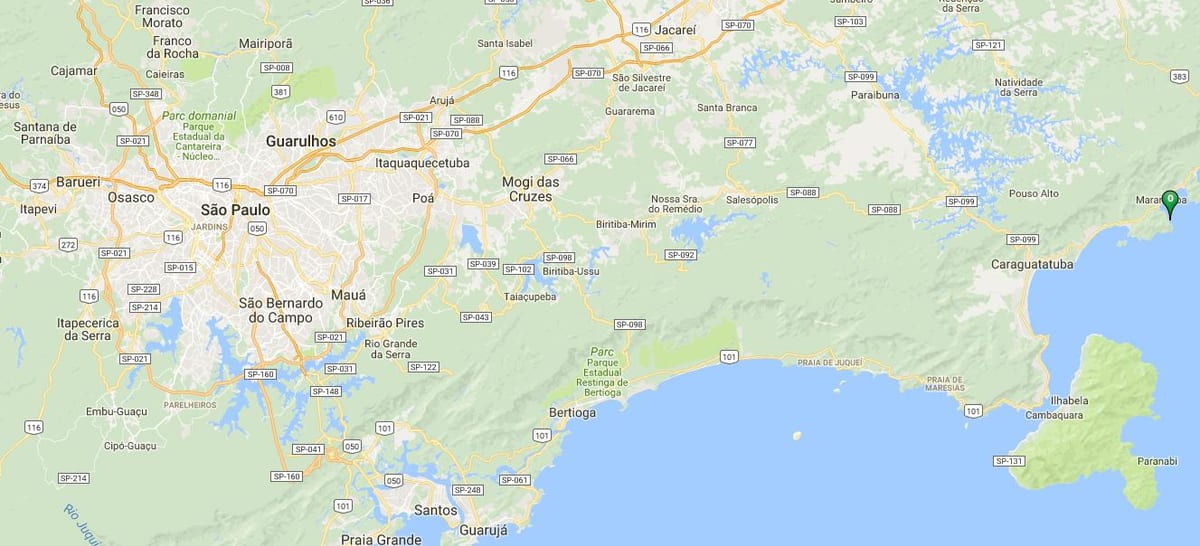 Kat jeyografik nan plaj Caçandoquinha