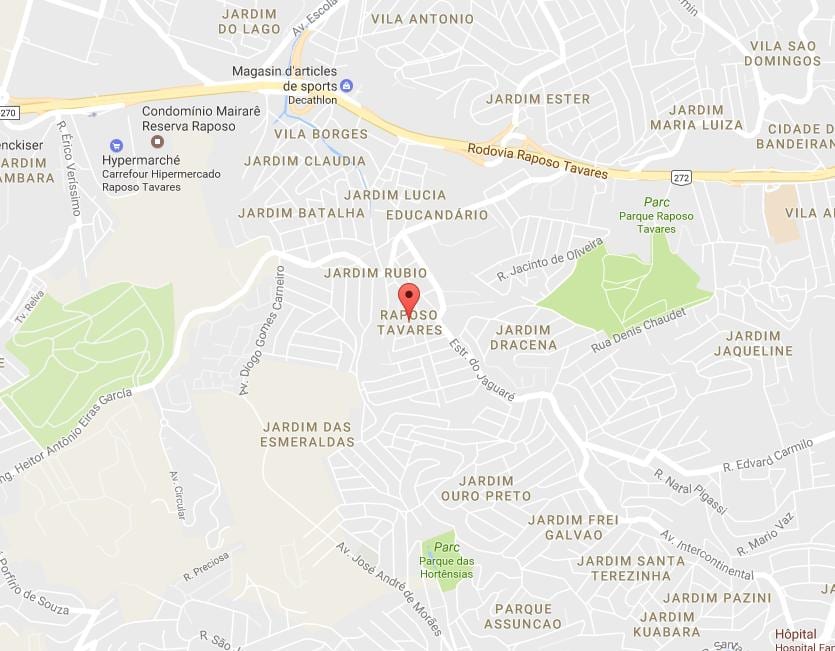 Kat jeyografik nan Raposo Tavares São Paulo