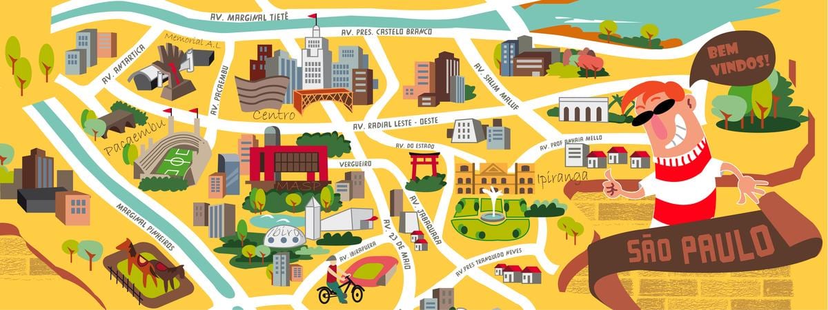 Kat jeyografik nan São Paulo konsepsyon