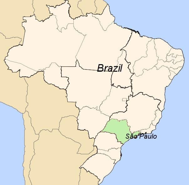 Kat jeyografik nan São Paulo sou Brezil