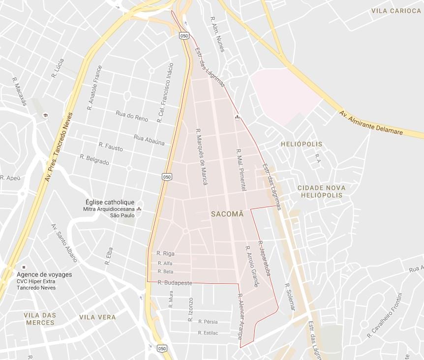 Kat jeyografik nan Sacomã São Paulo