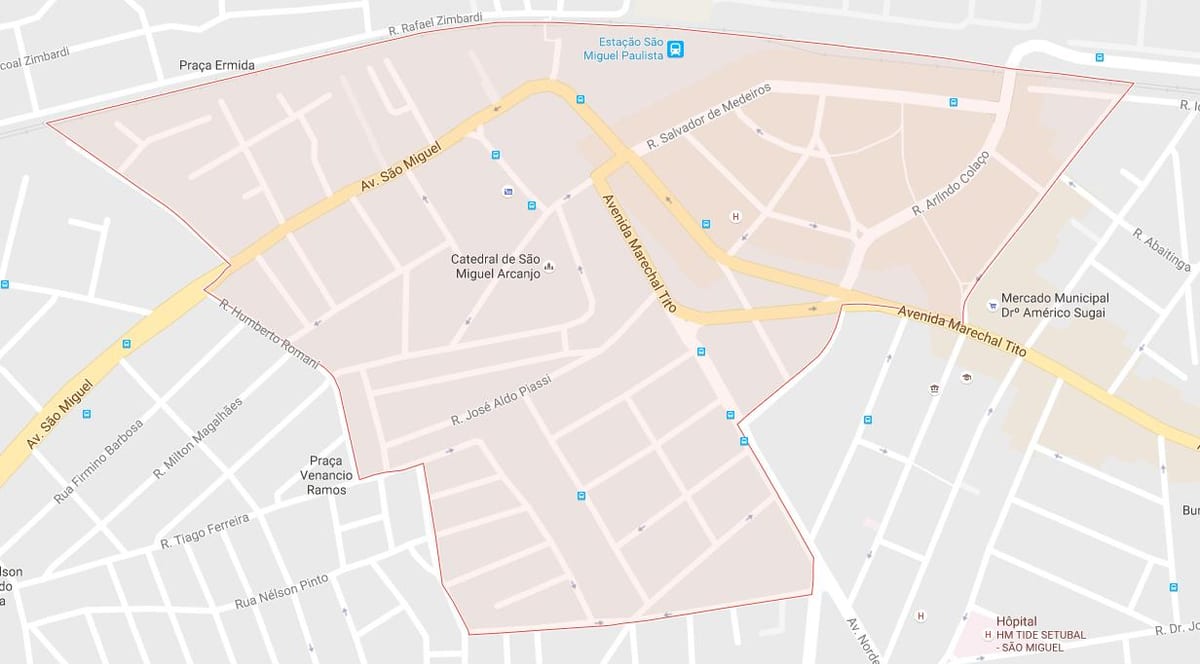 Kat jeyografik nan Sao Miguel Paulista São Paulo