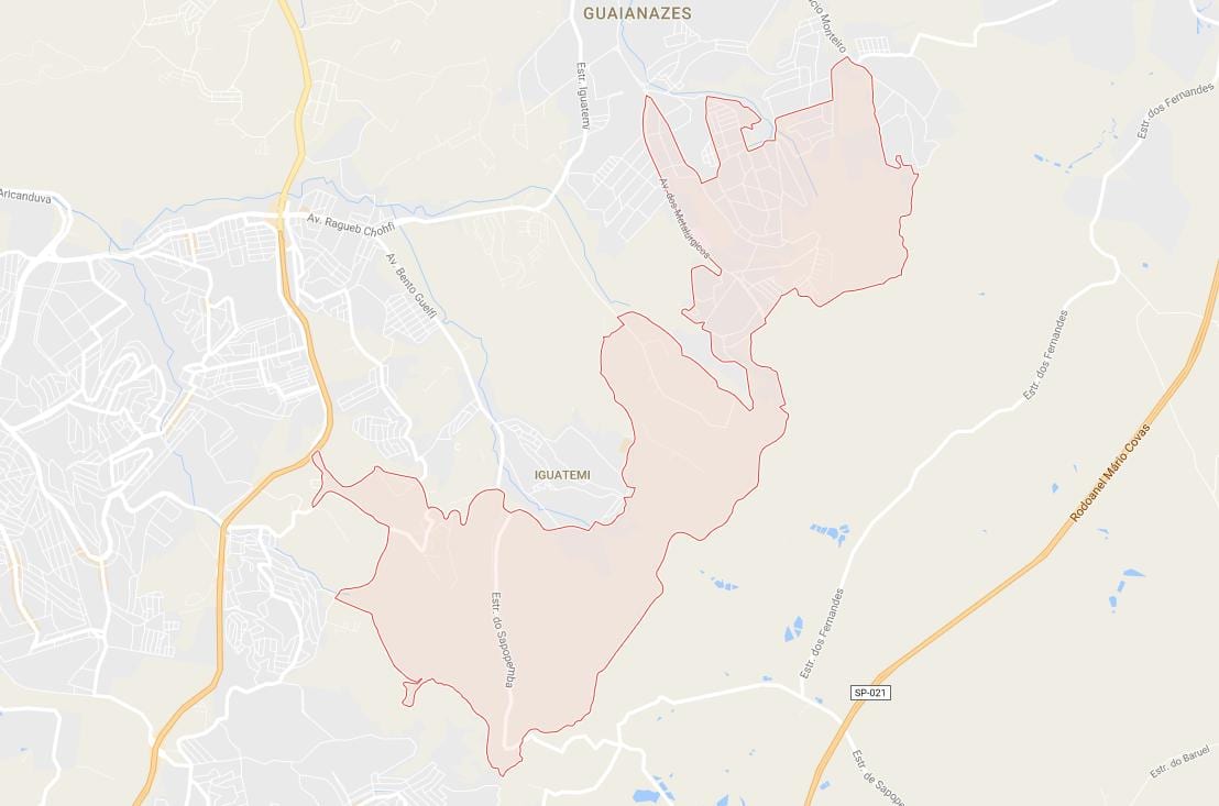 Kat jeyografik nan Sidad Tiradentes São Paulo