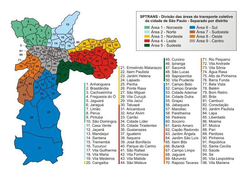 Kat jeyografik nan transpò piblik SPTrans