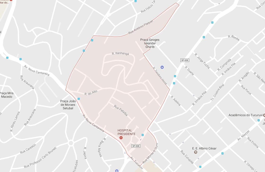 Kat jeyografik nan Tucuruvi São Paulo
