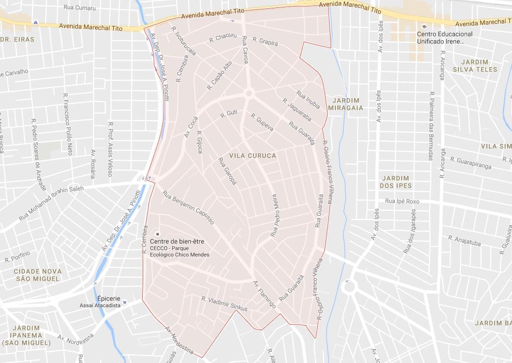 Kat jeyografik nan Vila Curuçá São Paulo