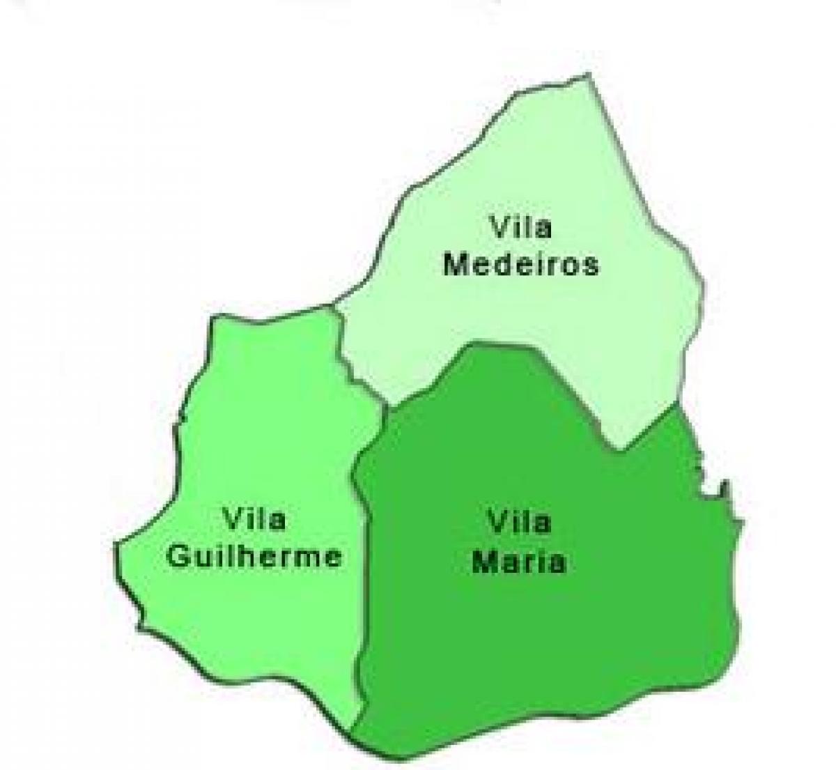 Kat jeyografik nan Vila Maria sub-prefecture