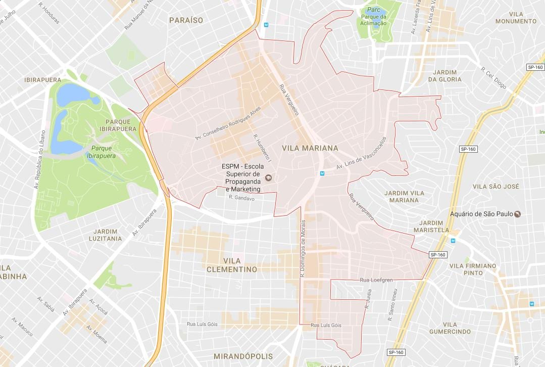 Kat jeyografik nan Vila Mariana São Paulo