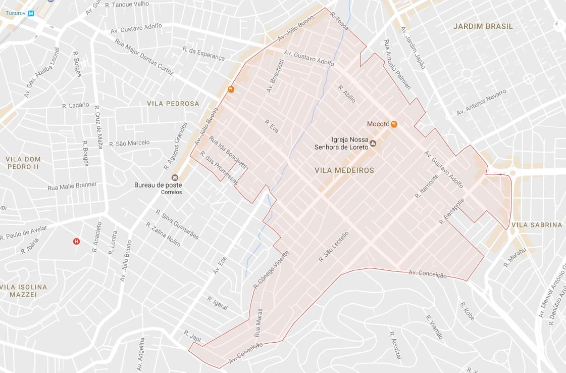 Kat jeyografik nan Vila Medeiros São Paulo