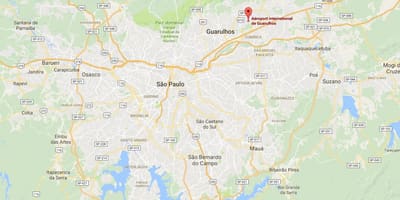 Kat jeyografik nan ayewopò entènasyonal Guarulhos