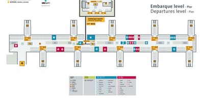 Kat jeyografik nan ayewopò entènasyonal São Paulo-Guarulhos - Tèminal 3