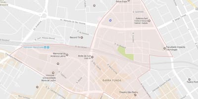 Kat jeyografik nan Bara Funda São Paulo