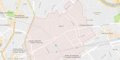 Kat jeyografik nan Brás São Paulo