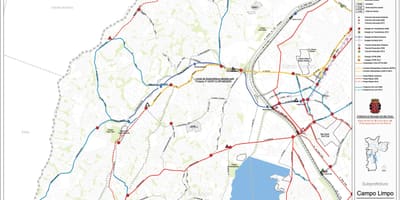 Kat jeyografik nan Campo Limpo São Paulo - Piblik transpòte