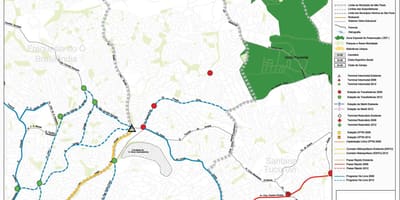 Kat jeyografik nan Casa Verde São Paulo - Piblik transpòte