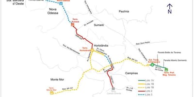 Kat jeyografik nan corredor metropolitano Biléo Soares