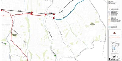 Kat jeyografik nan Itaim Paulista - Vila Curuçá São Paulo - Piblik transpòte