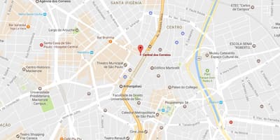 Kat jeyografik nan Palácio dos Correios São Paulo