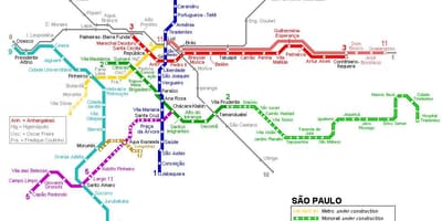 Kat jeyografik nan São Paulo monoray