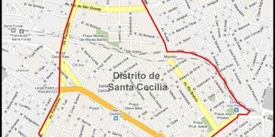 Kat jeyografik nan Santa Cecília São Paulo