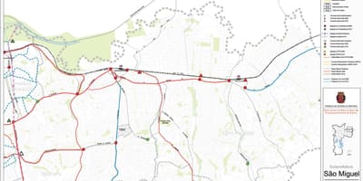 Kat jeyografik nan Sao Miguel Paulista São Paulo - Piblik transpòte