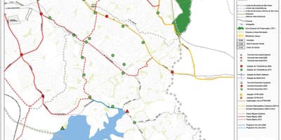 Kat jeyografik nan Sidad Ademar São Paulo - Piblik transpòte
