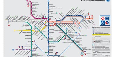 Kat jeyografik nan transpò Sao Paulo - Aksè andikape