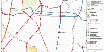 Kat jeyografik nan Vila Mariana São Paulo - Piblik transpòte
